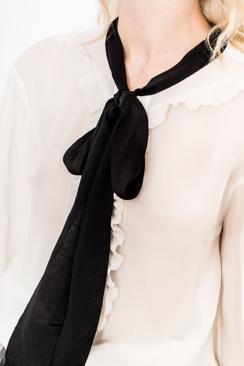 LOULOU BLOUSE DETAILS – Georgette Viscose – 100% VISCOSE