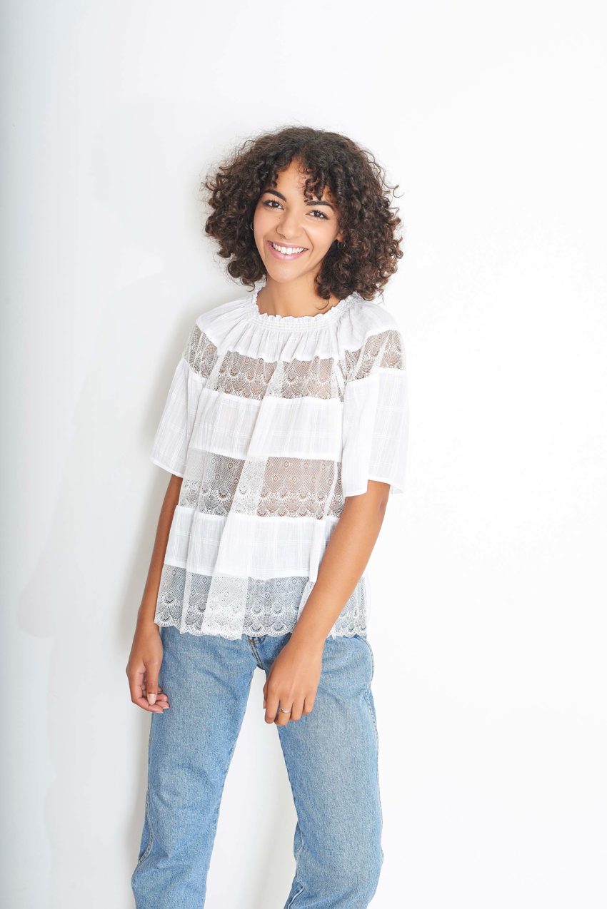 SOLANGE – Cotton 100%  / Nylon Lace