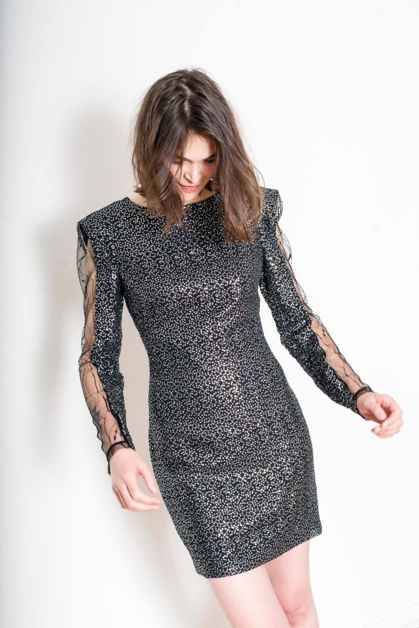 ALEXIS DRESS – Sequins All Over Polyester