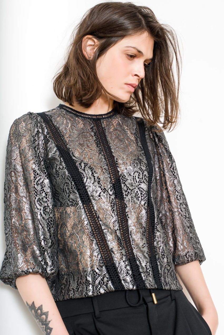 REALI TOP – Lurex Quoted Lace